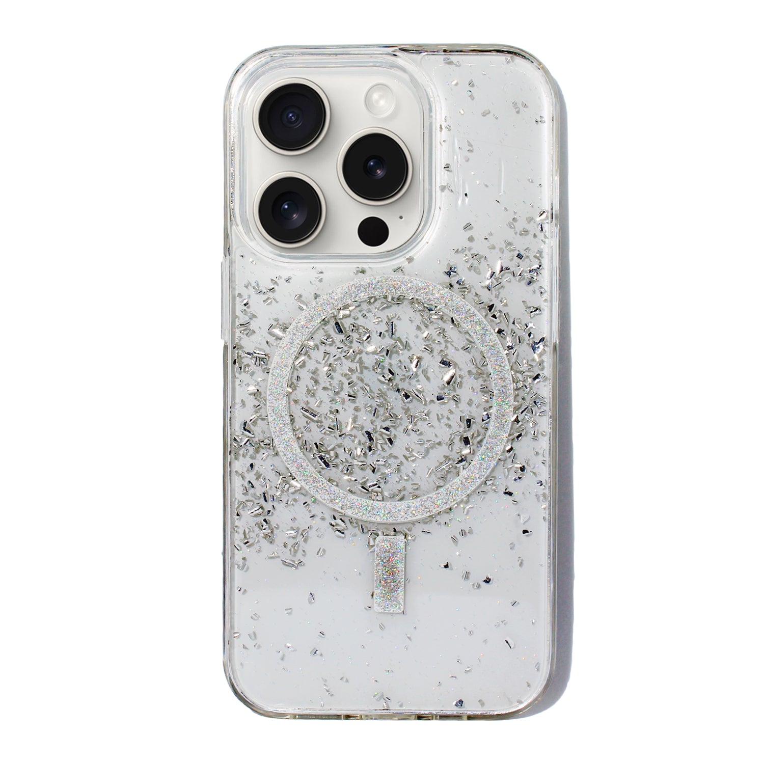 Nebula Noble Metal Dusted Magsafe Case Silver - iPhone Cases