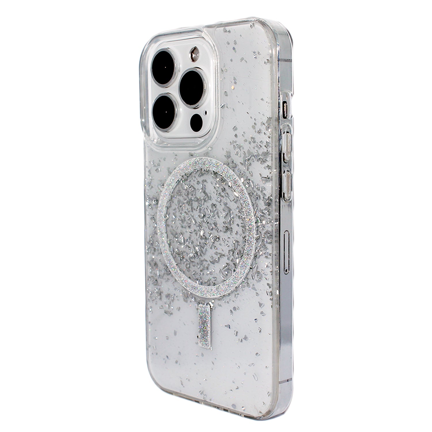Nebula Noble Metal Dusted Magsafe Case Silver - iPhone Cases