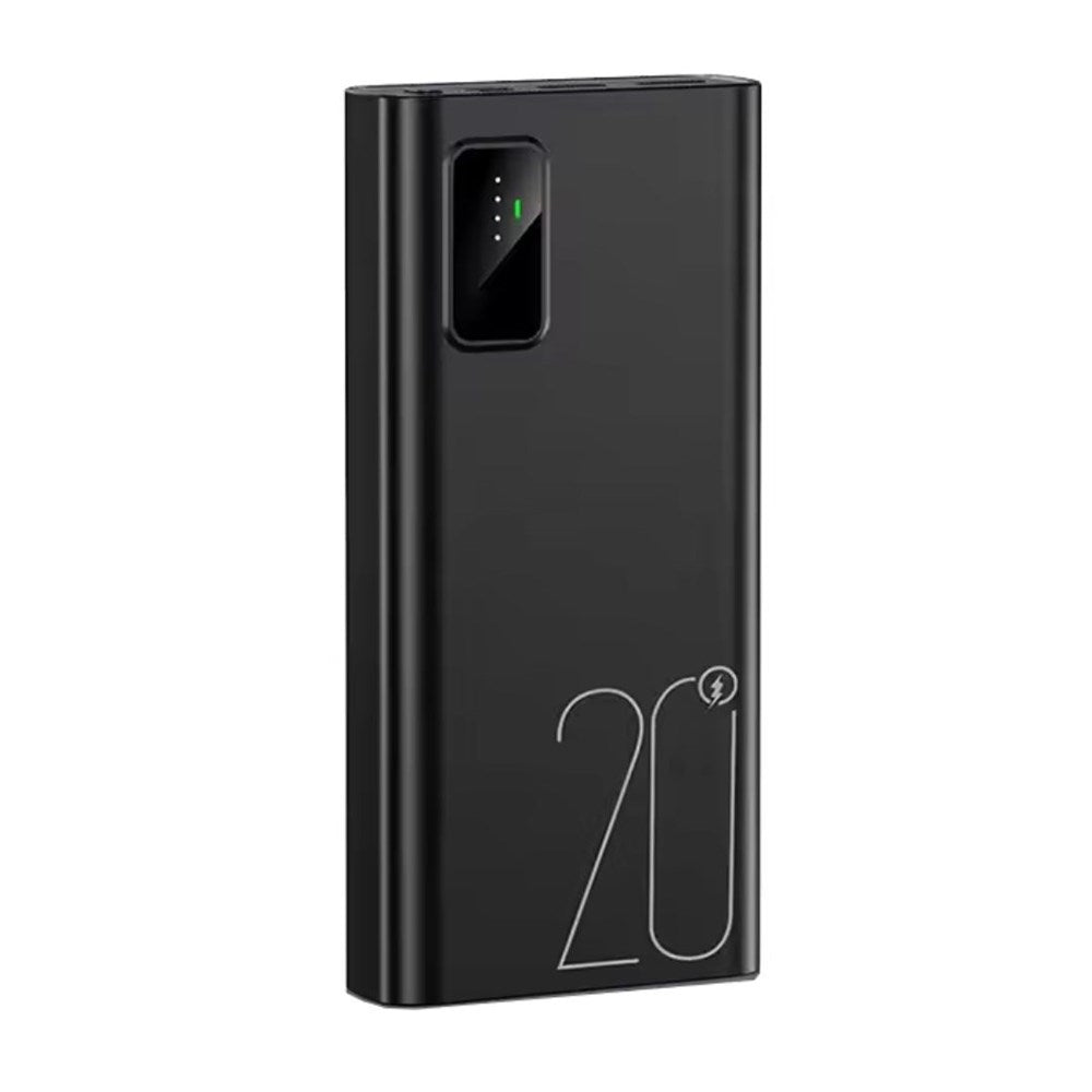 Quick Charge Digital Display 20,000mAh Powerbank Black
