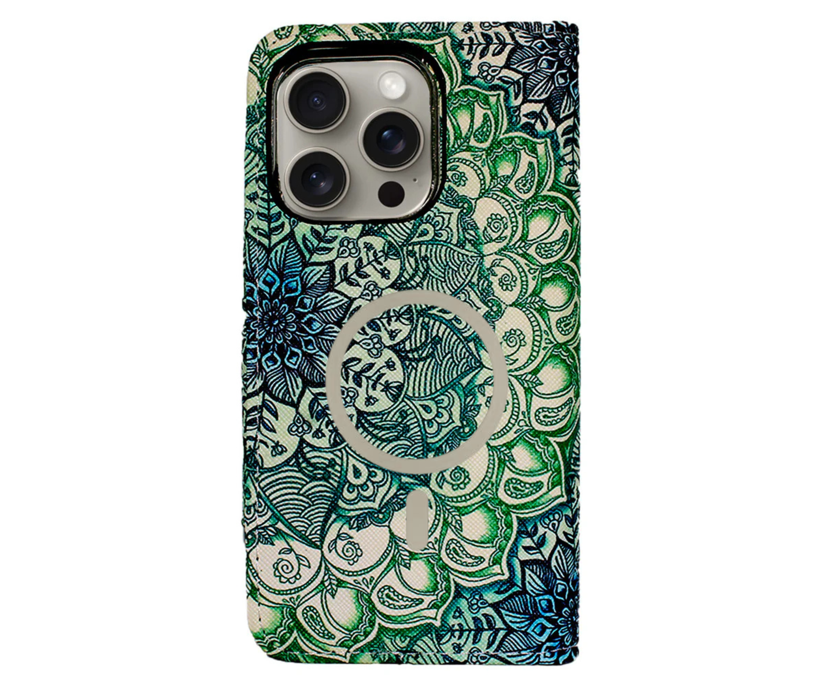 Magnetic Wallet Case Mandala - iPhone MagSafe Case