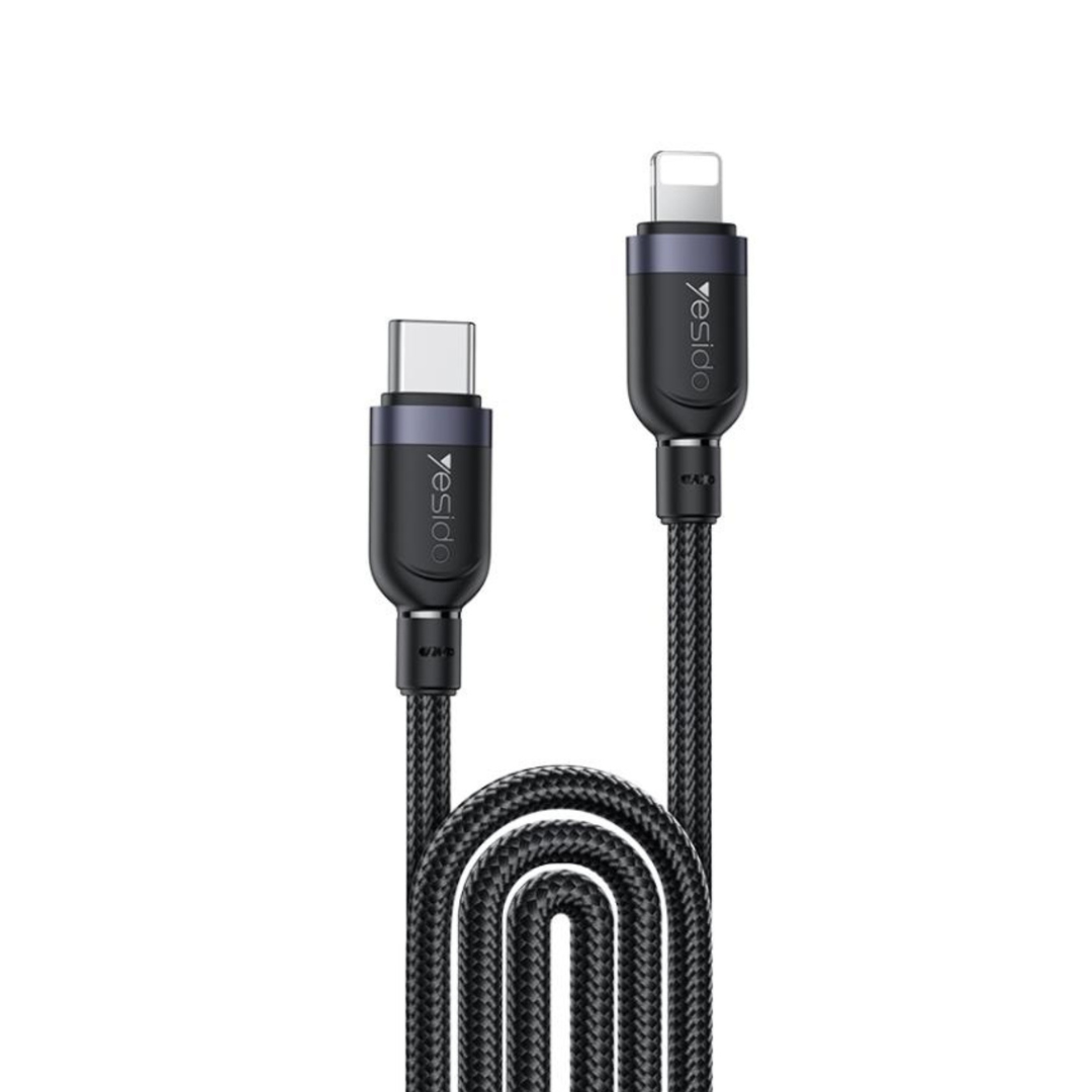 Yesido C TO LIGHTNING / 2.4A Cable 2M Black 2.0