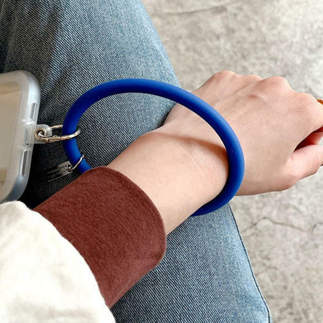 Silicone Phone Wrist Ring Holder - Black