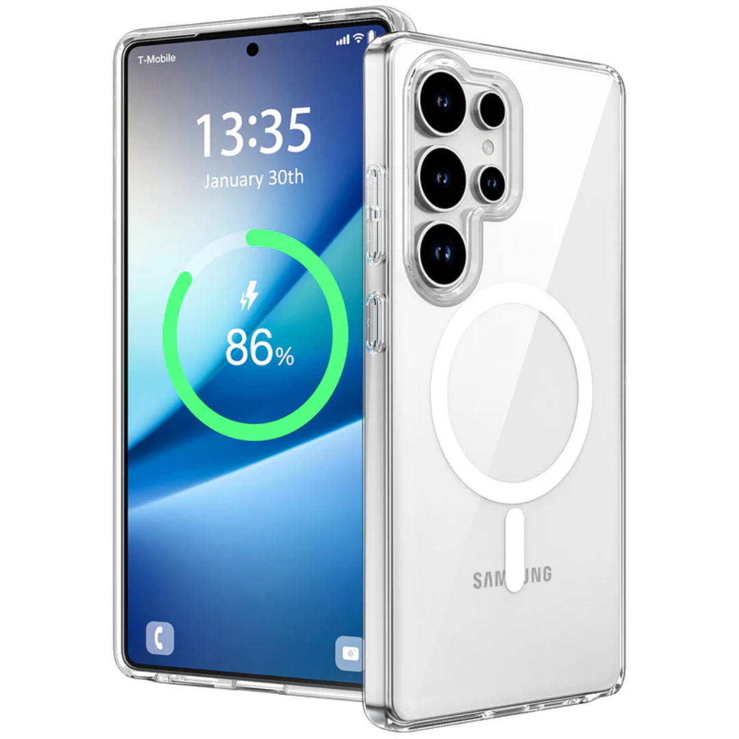 Samsung Galaxy S24/S25 Series Magnetic Back Cover Case Clear