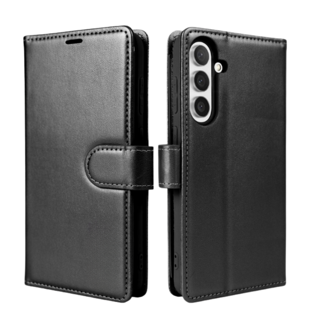 Samsung Galaxy S25/S24 Nebula Flip Leather Wallet Case Black