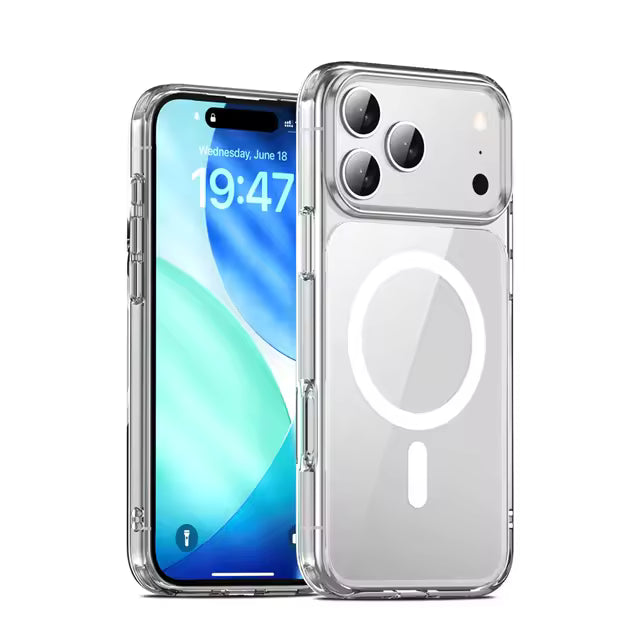 iPhone 17 Series Magnetic Back Cover Case Clear