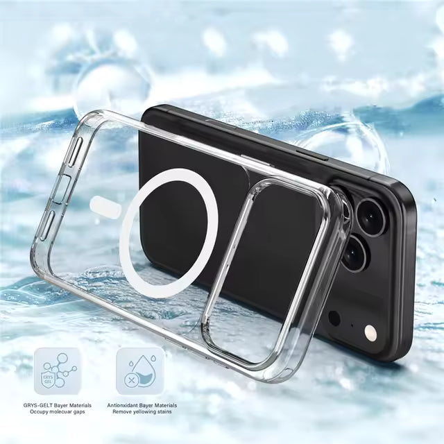 iPhone 17 Series Magnetic Back Cover Case Clear