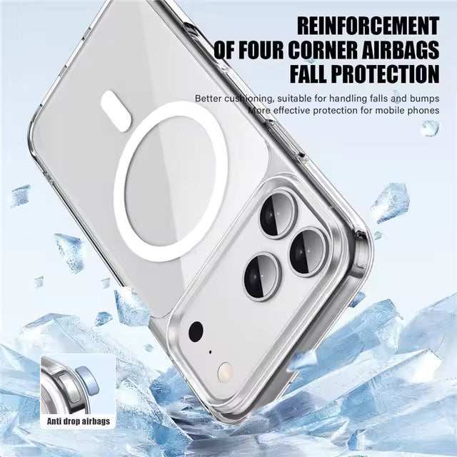 iPhone 17 Series Magnetic Back Cover Case Clear
