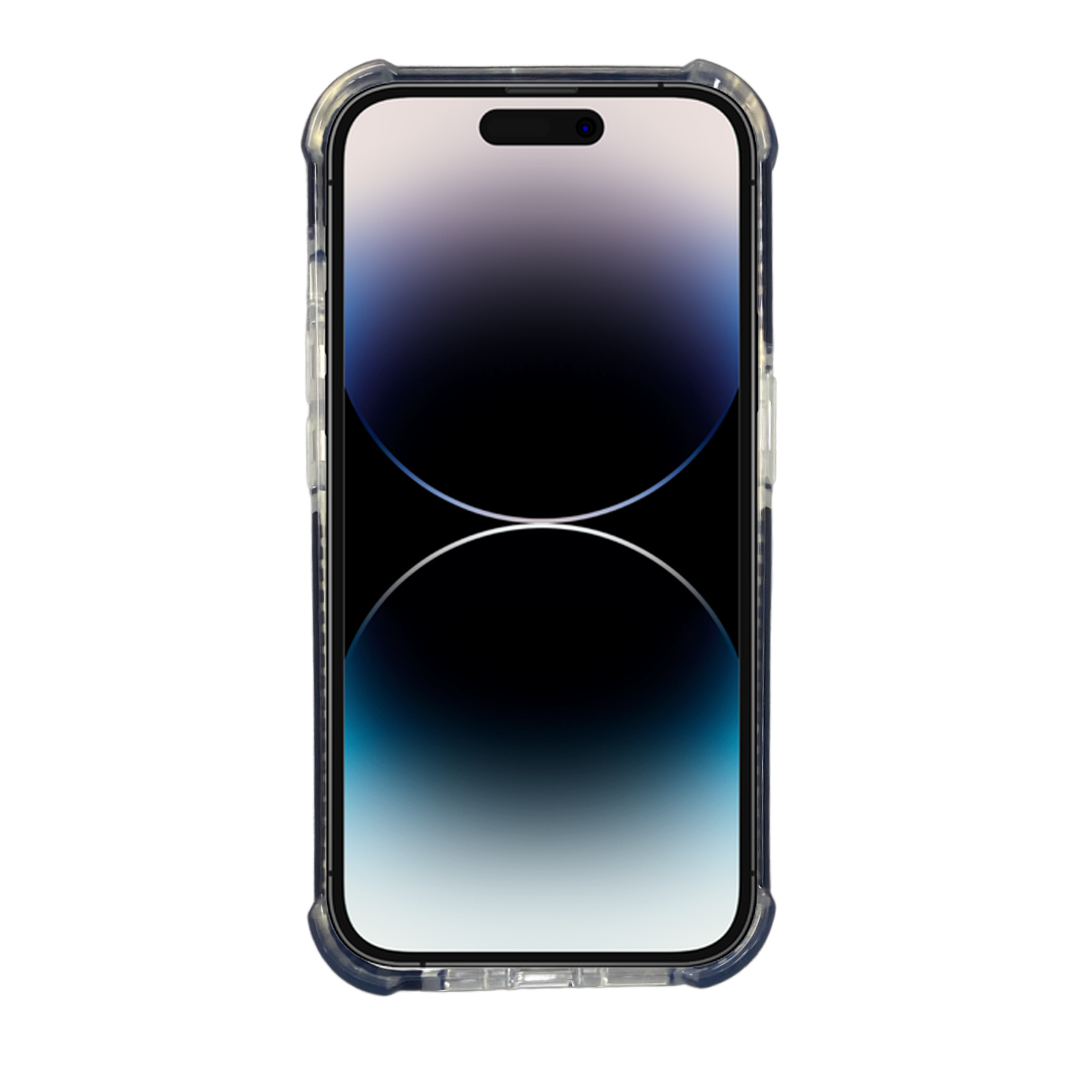 Nebula Clear Back Tough Case with MagSafe for iPhone – Black
