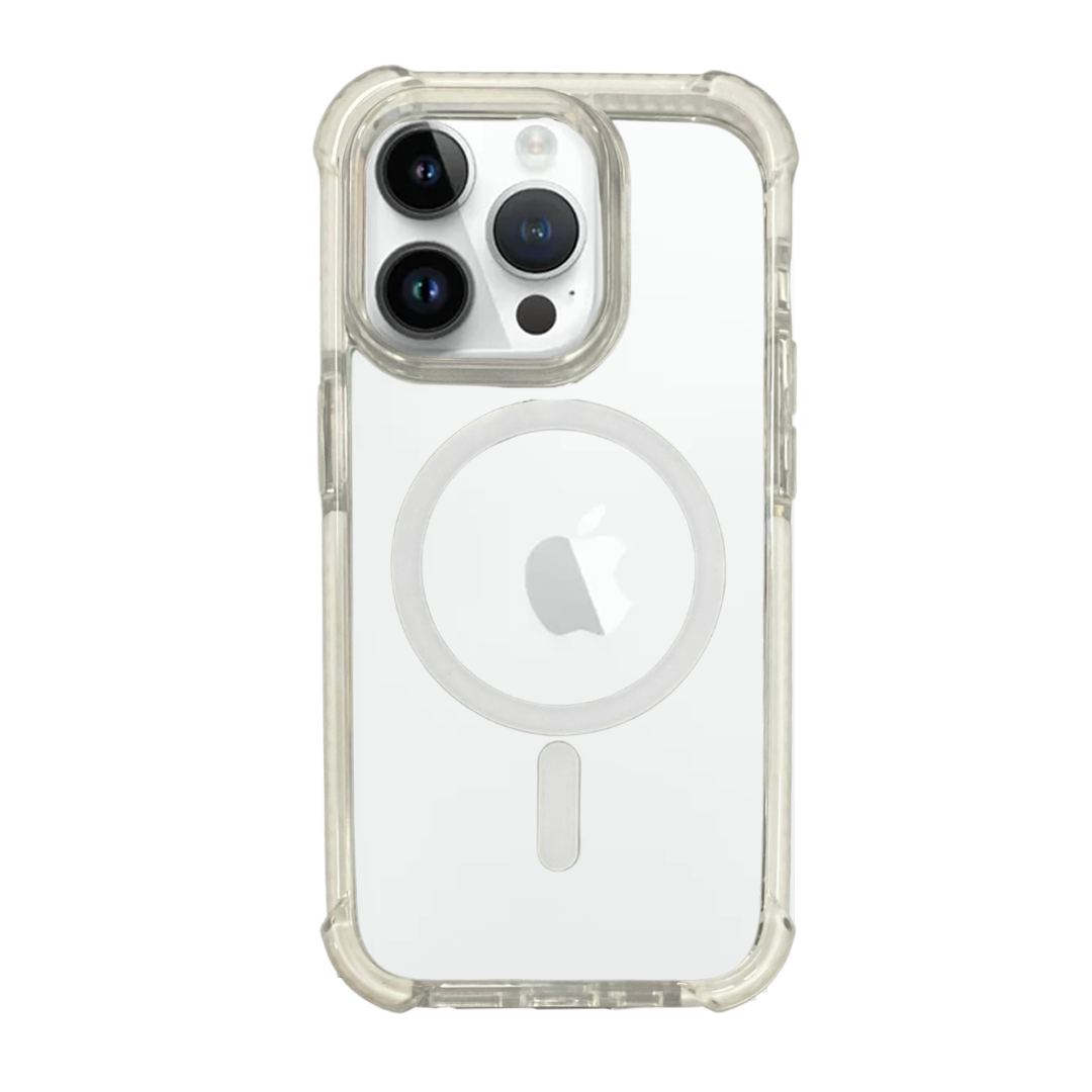 Nebula Clear Back Tough Case with MagSafe for iPhone – White