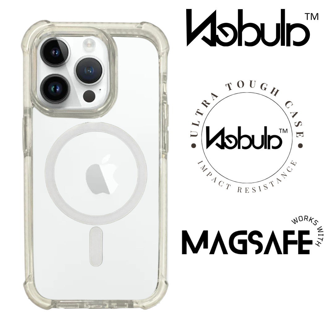 Nebula Clear Back Tough Case with MagSafe for iPhone – White