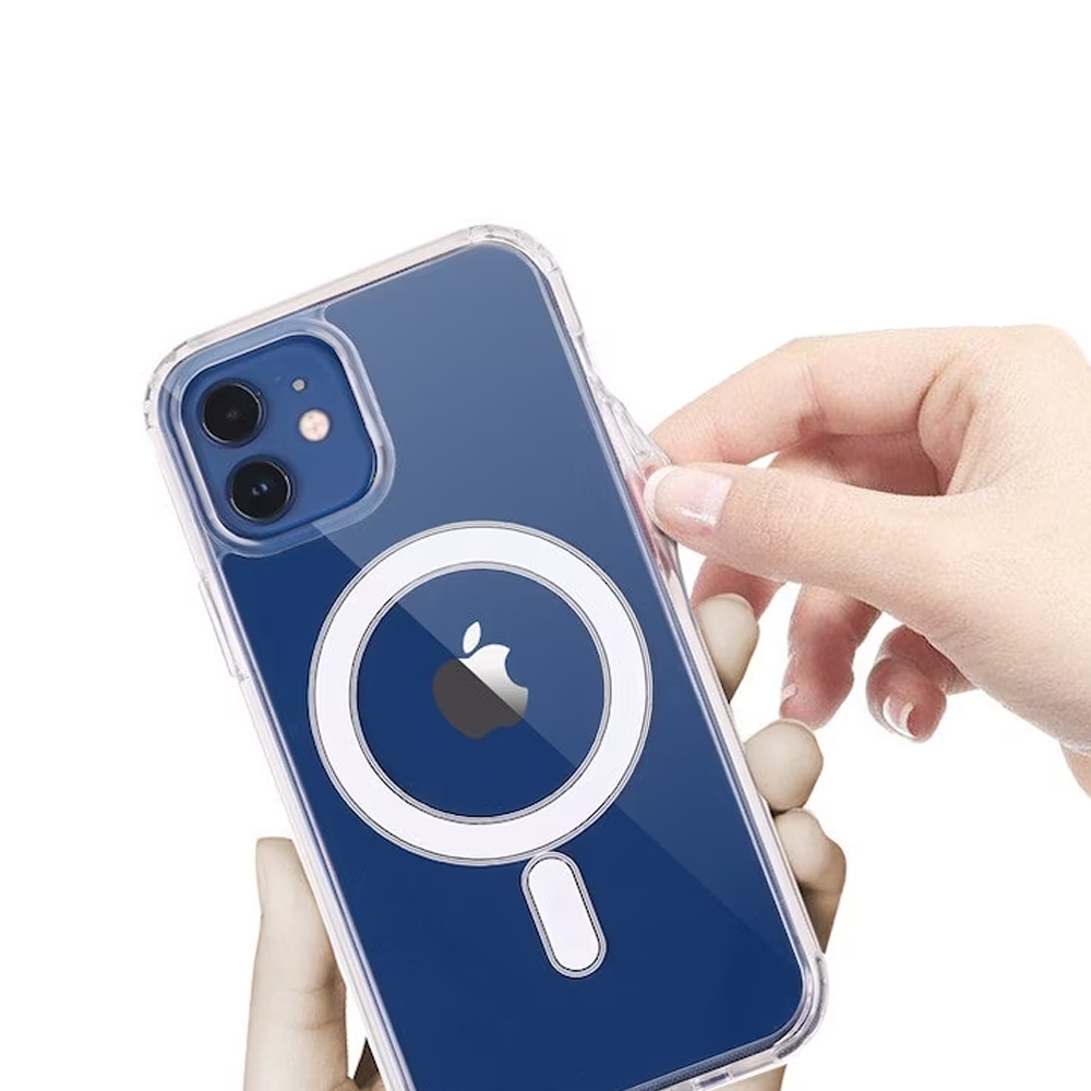 Magnetic Back Cover Clear Case for iPhone