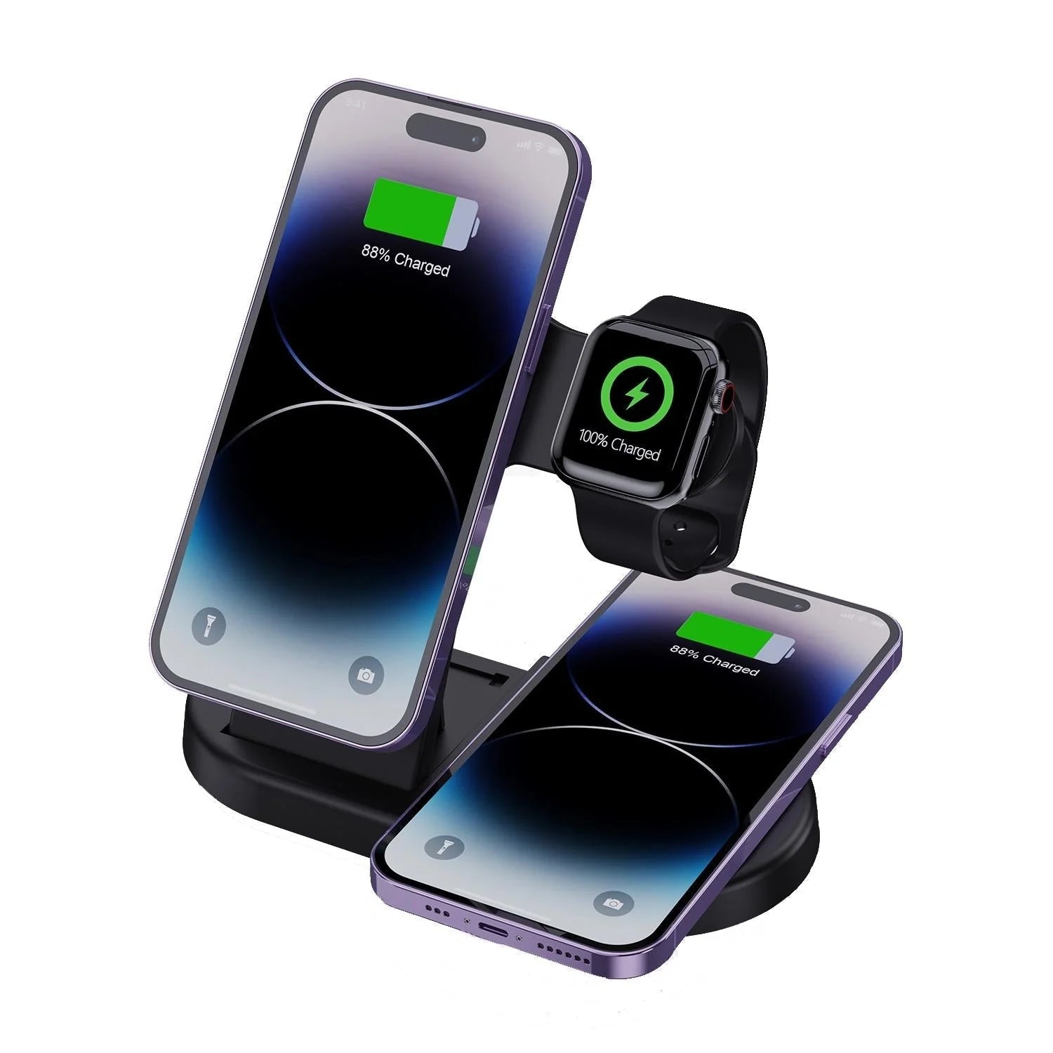 H50 (4-in-1) Fast Charge (15W) Wireless Charger Black
