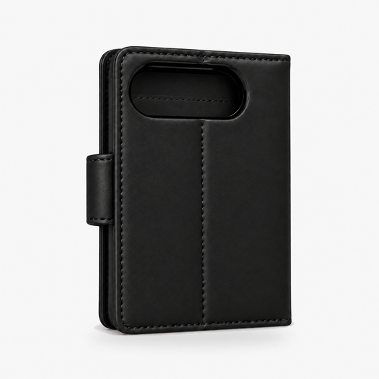 iPhone Duo Magnetic Detachable Leather Wallet Case Black