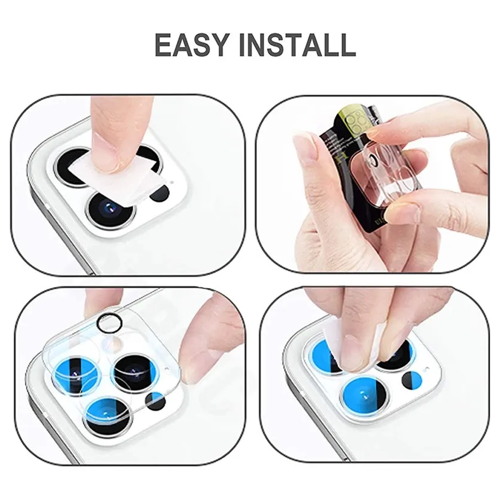 9H Full Camera Lens Tempered Glass for iPhone Models