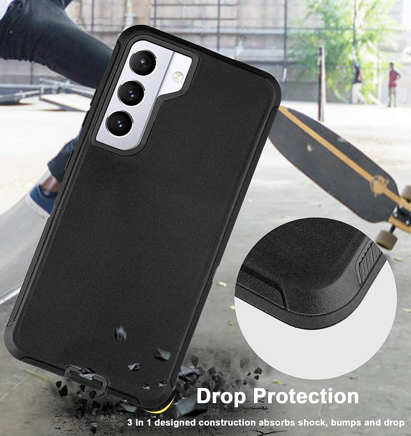 Triple Layered Guard Series Case Black - Samsung Cases
