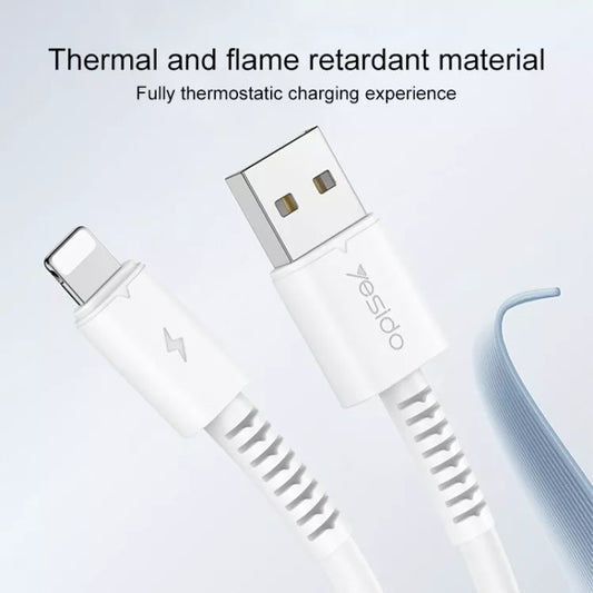Yesido PVC Data Cable - Lightning YESIDO Cable 1M White