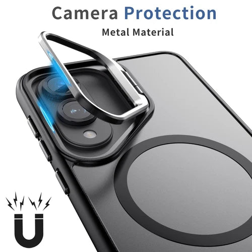 Nebula Samsung Galaxy S25 Edge Snap Magnetic Case with Integrated Stand Black