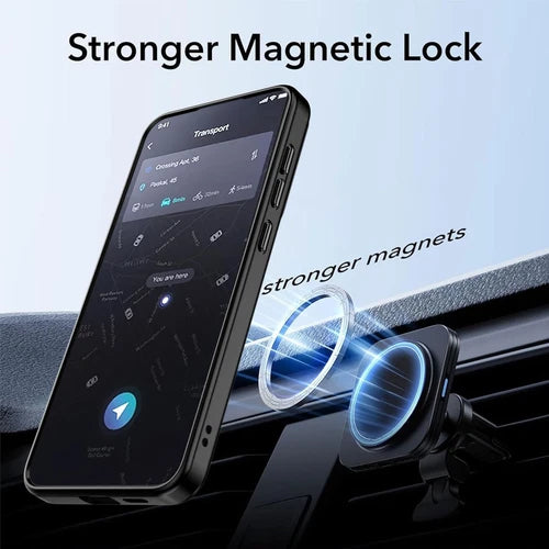 Nebula Samsung Galaxy S25 Edge Snap Magnetic Case with Integrated Stand Black