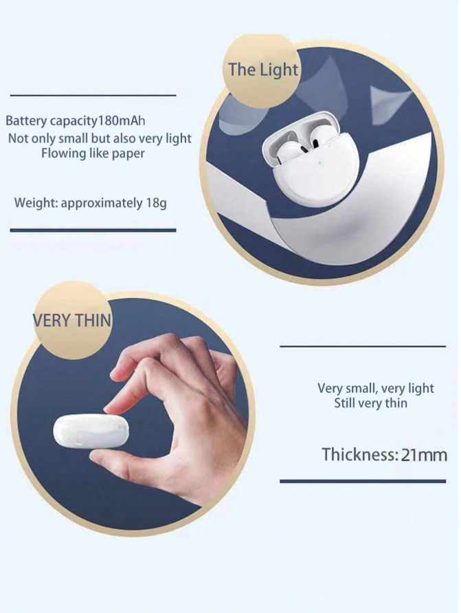 Pro 6 Bluetooth Earphones