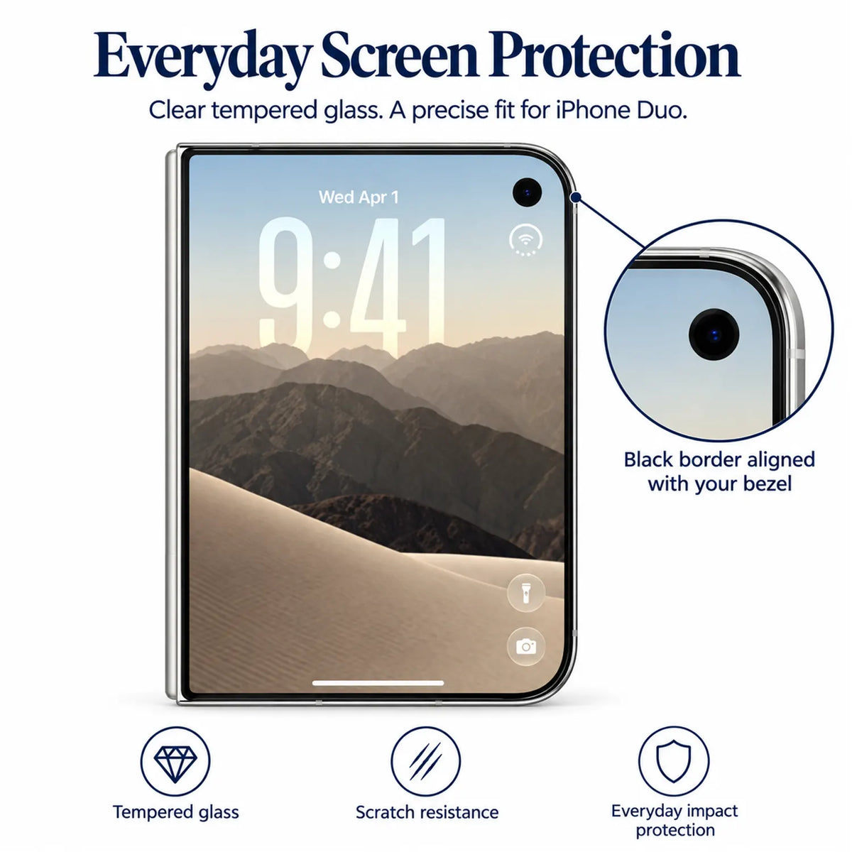 6D Full Glass Screen Protector-iPhone Duo