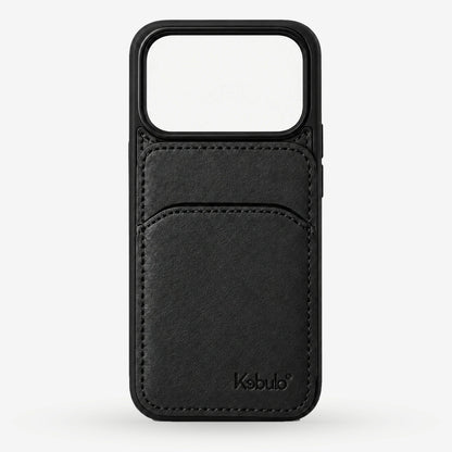 Back Flip Leather Cardholder Case Black