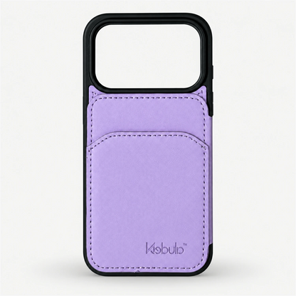 Back Flip Leather Cardholder Case Purple