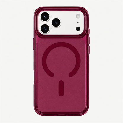 T SHINE Nebula Sparkling Crystal Tough MagSafe Case for iPhone 18 Pro Max – Dark Cherry