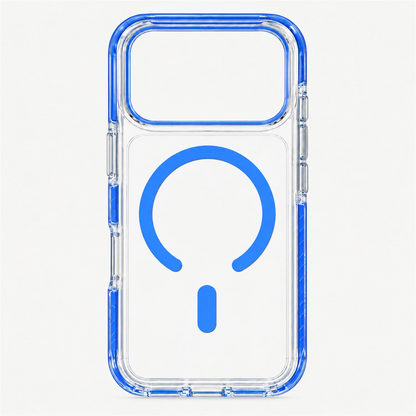 T SHINE AeroBeam Clear-Back Tough MagSafe Case for iPhone 18 Pro Max – Light Blue