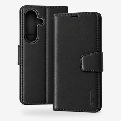Samsung Galaxy S26 FE Flip Leather Wallet Case - Black