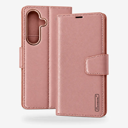 Samsung Galaxy S26 FE Flip Leather Wallet Case - Rose Gold