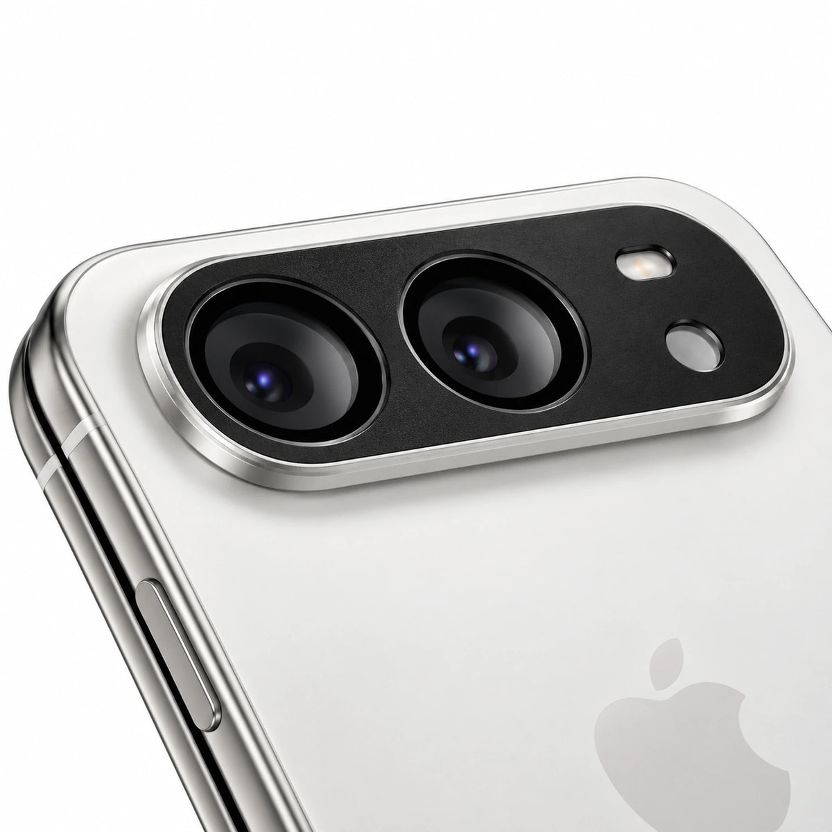 9D Full Camera Lens Metal Cover-iPhone Duo-Black