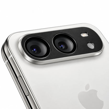 9D Full Camera Lens Metal Cover-iPhone Duo-Black