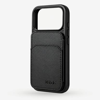 Back Flip Leather Cardholder Case Black
