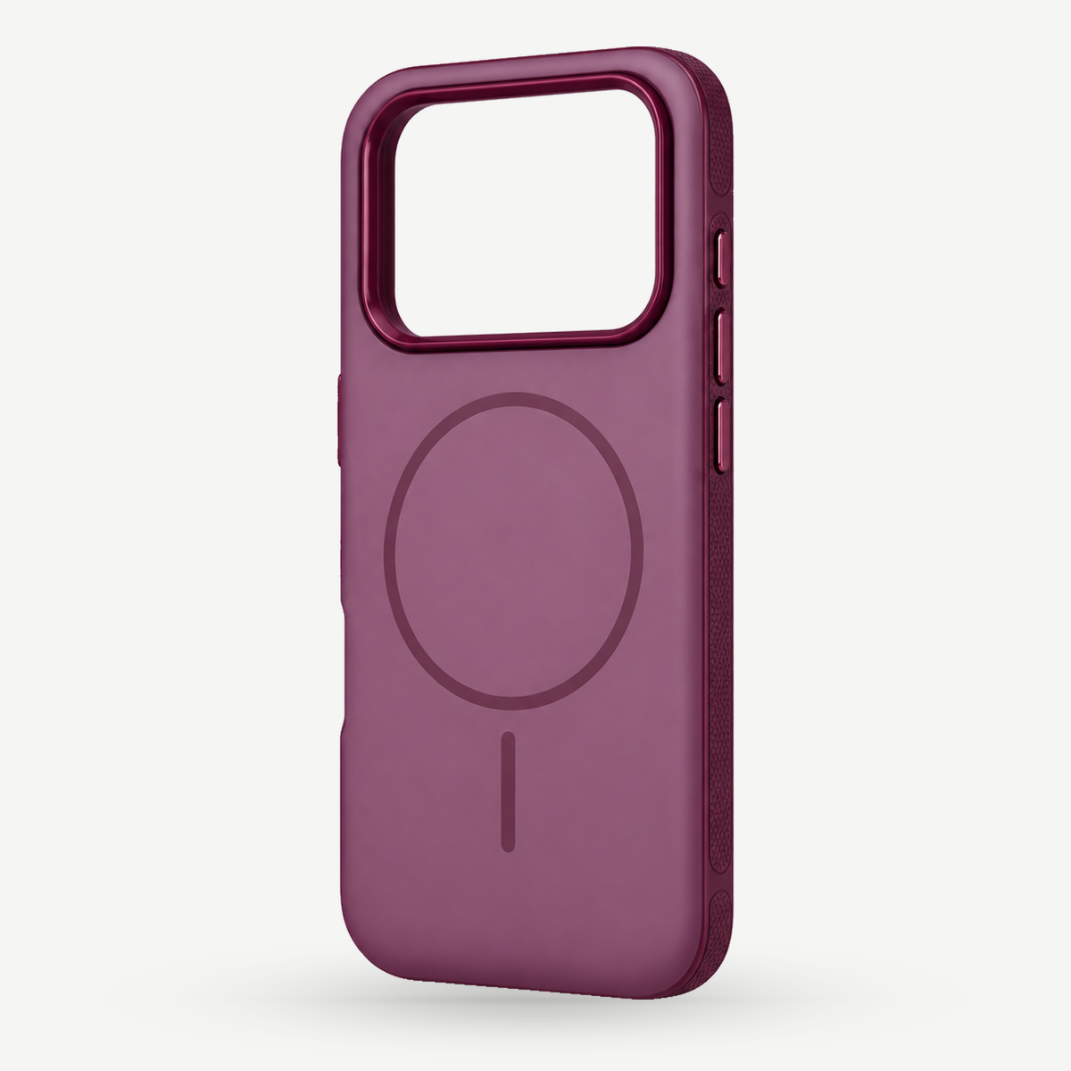 Magnetic Matte Protective Case-Dark Cherry