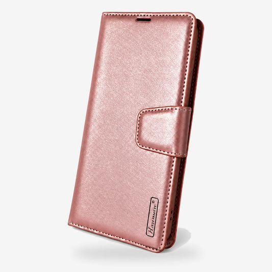 Samsung Galaxy S26 FE Flip Leather Wallet Case - Rose Gold