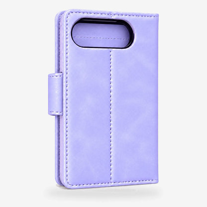 iPhone Duo Magnetic Detachable Leather Wallet Case Purple