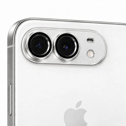 9D Full Camera Lens Metal Cover-iPhone Duo-Black