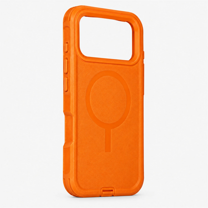 T SHINE Defender MagSafe Protective Case for iPhone 18 Pro – Orange