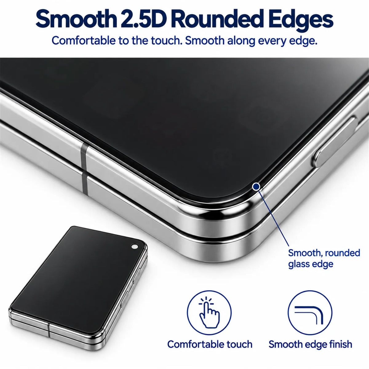 Privacy Full Glass Screen Protector-iPhone Duo