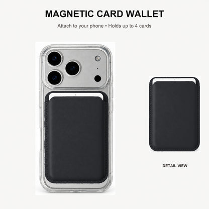 PU Leather Magsafe Card Wallet Black