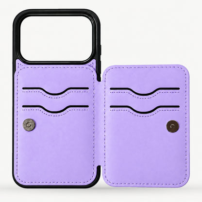 Back Flip Leather Cardholder Case Purple