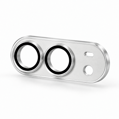 9D Full Camera Lens Metal Cover-iPhone Duo-Black