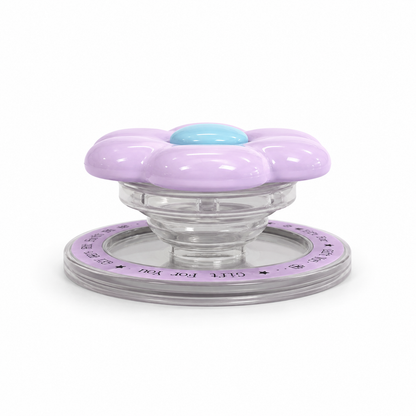 GripPro Magnetic Flower Phone Ring Holder – Lavender Purple