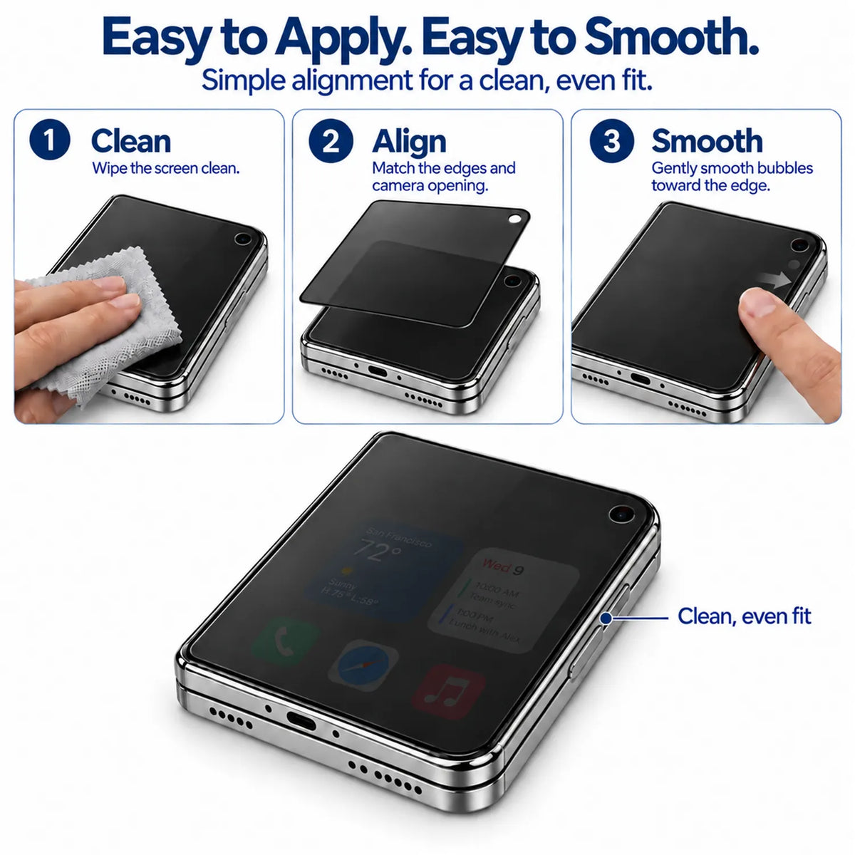 Privacy Full Glass Screen Protector-iPhone Duo
