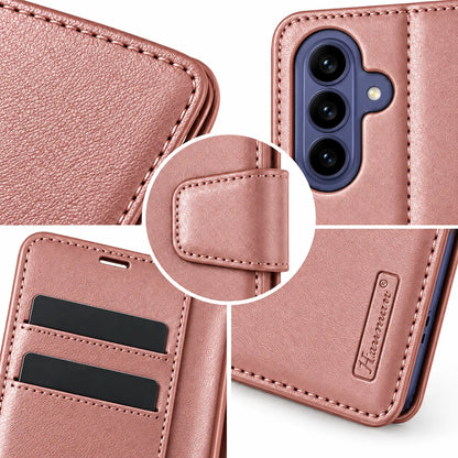 Samsung Galaxy S26 FE Flip Leather Wallet Case - Rose Gold