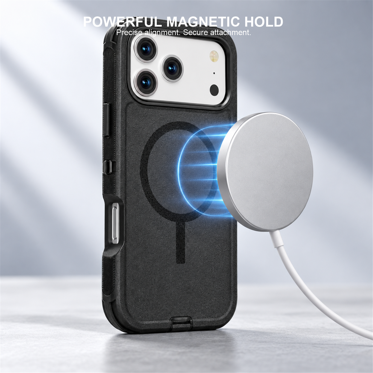 T SHINE Defender MagSafe Protective Case for iPhone 18 Pro – Black