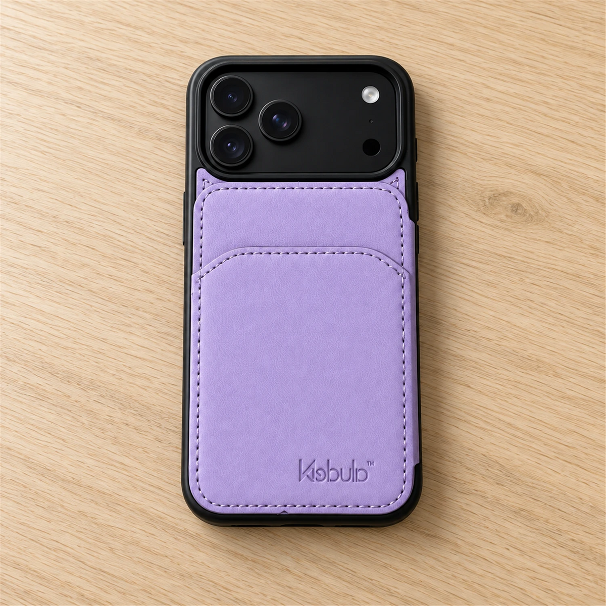 Back Flip Leather Cardholder Case Purple