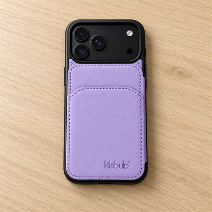 Back Flip Leather Cardholder Case Purple