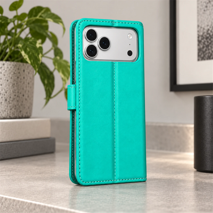 Nebula iP17 Promax/18 Promax Flip Leather Wallet Case Mint