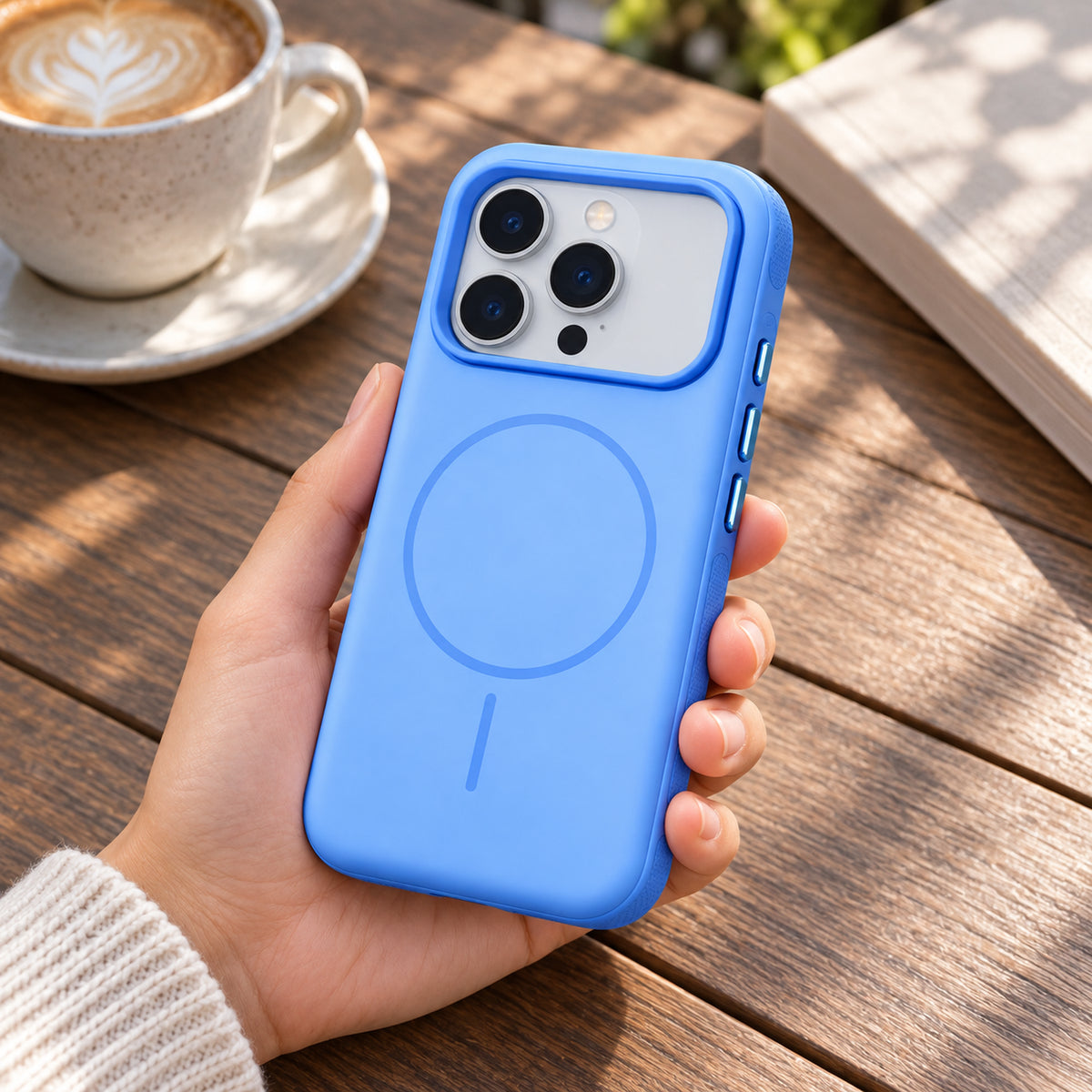 Magnetic Matte Protective Case-Dark Cherry